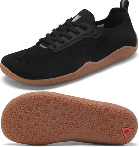 Men's Barefoot Running Shoes Minimalist Trail Sneakers Zero Drop Wide Toe Box Shoes for Men Deadlift Cross Gym Walking Training Shoes