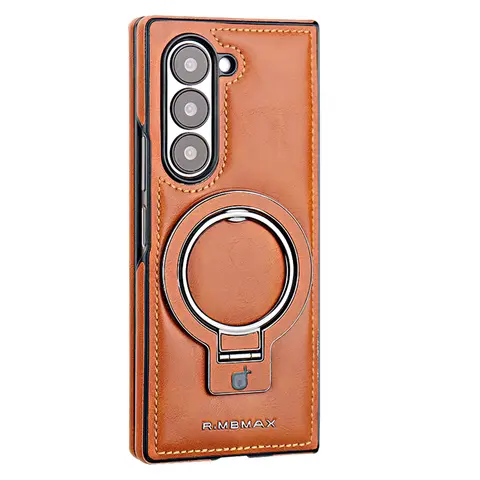 Galaxy Z Fold7 folding phone case, made of high-end business leather material, compatible with Galaxy Z Fold7/Fold6/Fold5/Fold4/Fold3, magnetic stand phone case, a top choice for gifts, especially birthday presents.