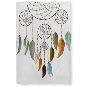Begin Home Decor C1DCTXLWYKMFWS Dreamcatcher Bohemian Bedroom Twin Size Extra Long Duvet Cover - Home Decor