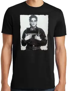 PubliciTeeZ Big and Tall King Size Elvis Presley Mugshot T-Shirt