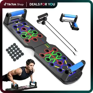 Push up Board, Push-up Board Training Set,30 Holes Home Push-up Training Board, Pull Bar, Chest Muscle Abdominal Muscle Training Equipment for Men & Women, Fitness Enthusiasts, Upper Body Strength, Portable Design, Ab Workout Machine,Unique Gifts for Man