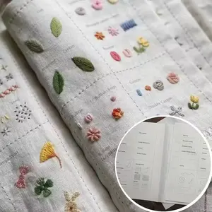 DIY Stitching Guide Book for Embroidery Enthusiasts, Linen Embroidery Techniques, Embroidery Design, Sewing Reference Manual, Craftsmanship & Needlework