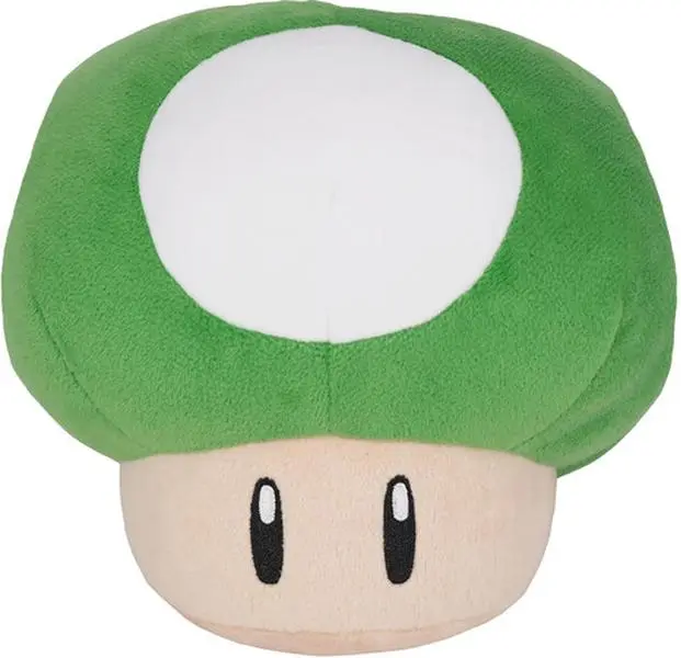 Nintendo - Super Mario - 1up Mushroom 6 inch plush  [COLLECTIBLES] Plush, Plush Toy, Little Buddy