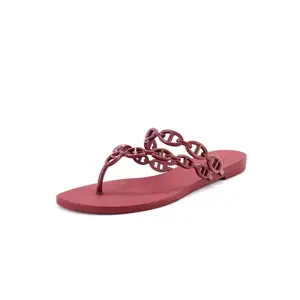 Pre-owned Hermes Women's Chaine d'Ancre Island Sandals Rubber by Rebag