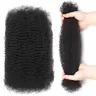 [1/3/5 Packs] DATANALA Afro Kinky Bulk Human Hair Braiding Extensions - 4B/4C Kinky Curly Texture, Soft Fluffy Crochet Bundles for Mini Twist Fit, Hair Braids, Dreadlocks & Loc Repair
