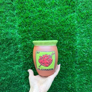 Clay Cantarito Lotería ( Medio Litro).