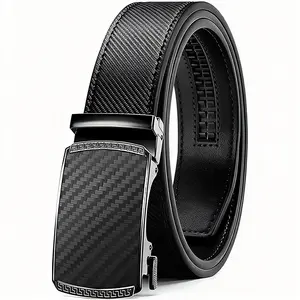 Mens Belt Leather Ratchet Easy Release Belt Dress and Casual Adjustable Belts for Men's Wear Gift Fathers Gift Christmas gifts