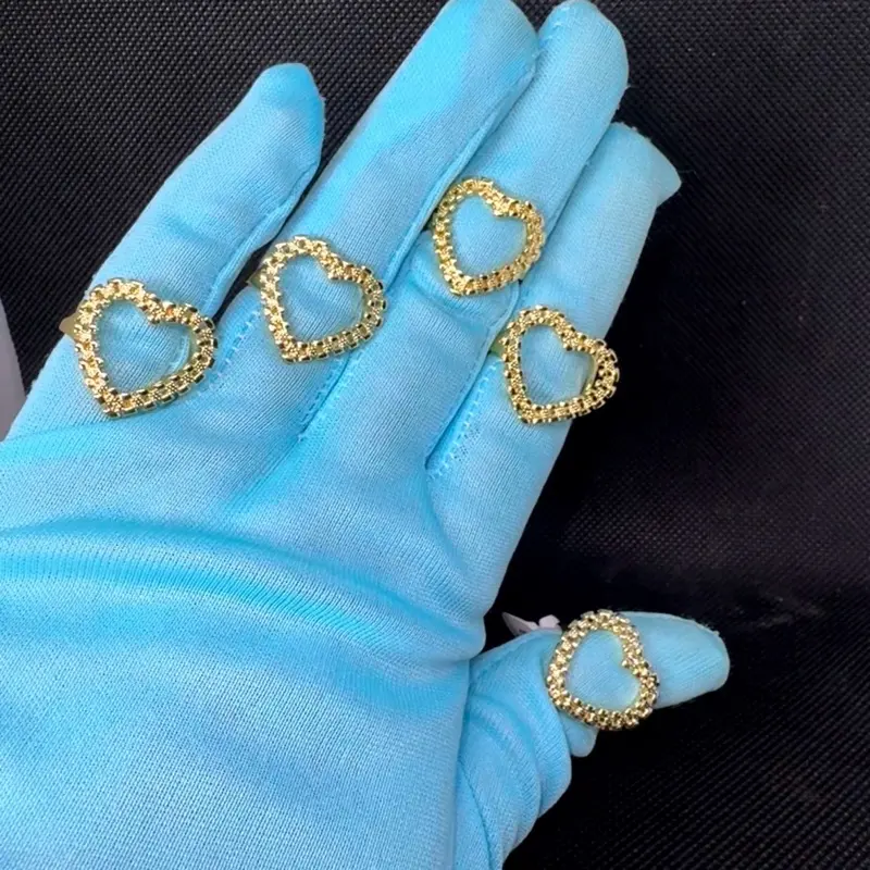14K Gold plated Heart shaped Rx Ring