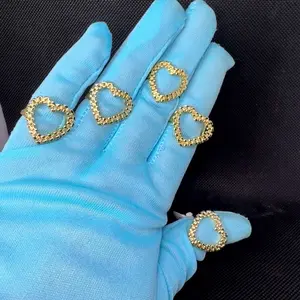 14K Gold plated Heart shaped Rx Ring