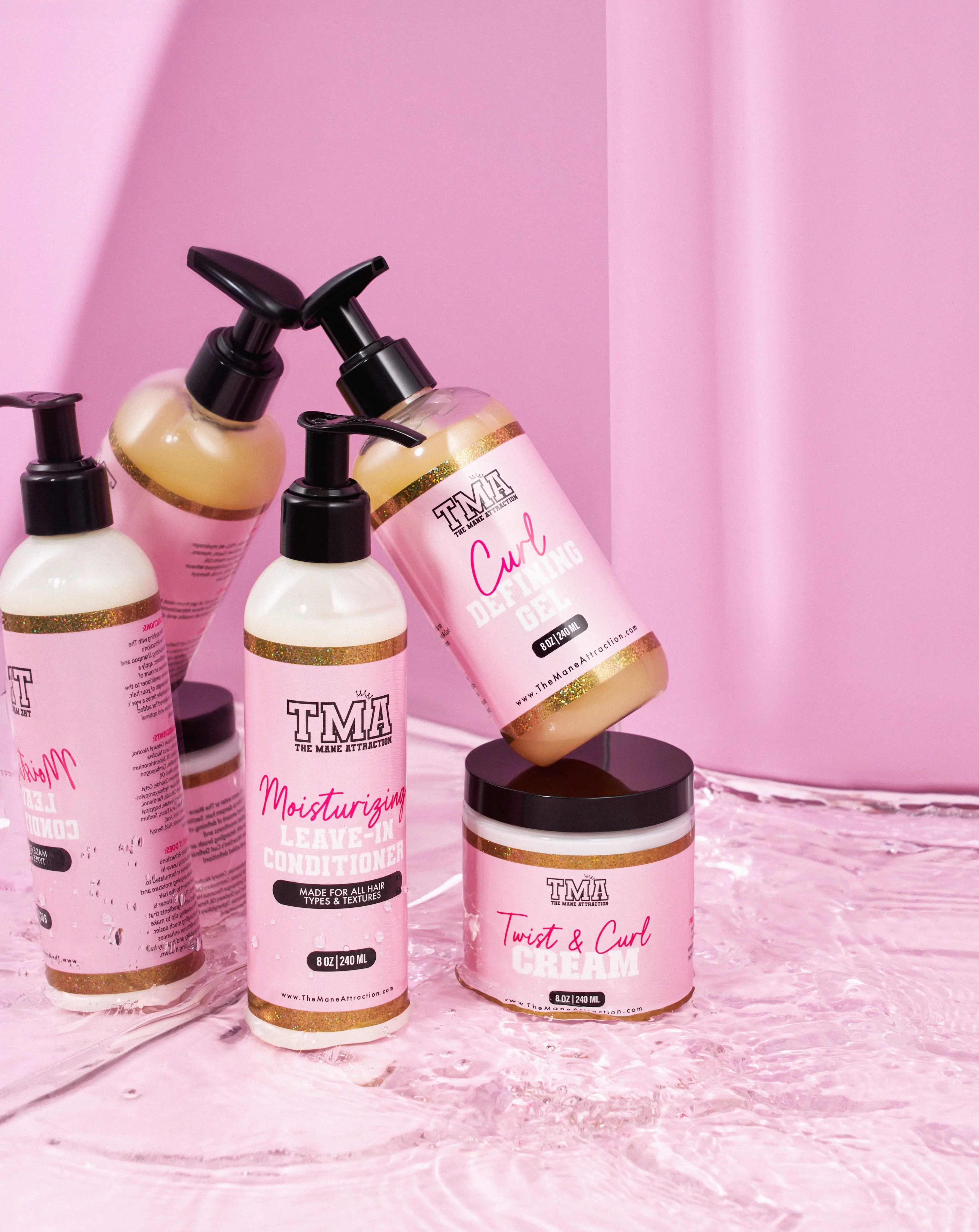 Curly Combo Kit Moisturizing Leave-In Conditioner, Twist & Curl Defining Cream , Curl Defining Gel
