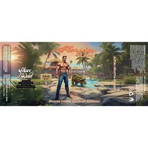 WhollyKaw Florida Man After Shave Splash - Floral Design Aftershave with Dragon's Blood & Pheromones - Ideal for All Skin Types - 4 fl oz - Flower