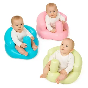 Upgrade Surround Inflatable Baby Seat for Babies Built in Air Pump Surround , Load-Capable Baby Chair Sit Me up Floor Seat for Baby, Learning to Sit&Feeding