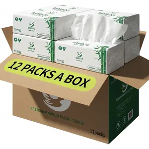 Soft Durable  Facial Tissues - 3 Ply bleached Facial Paper Dry or Wet Use 12 Packs(150 Tissue per Pack, 1800 Tissues )