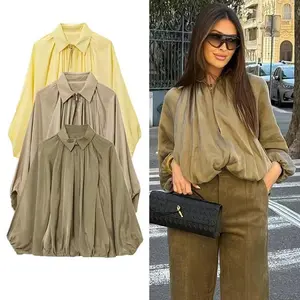 2025 Women's Jacket Ruffle Women's Bomb Jacket Zipper Extra Large Sports Jacket Women's Outdoor Leisure Jacket Women's (Gift)