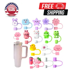 16 Pcs Straw Cover for Stanley, Accessories for Stanley Cup, 10mm 0.4in