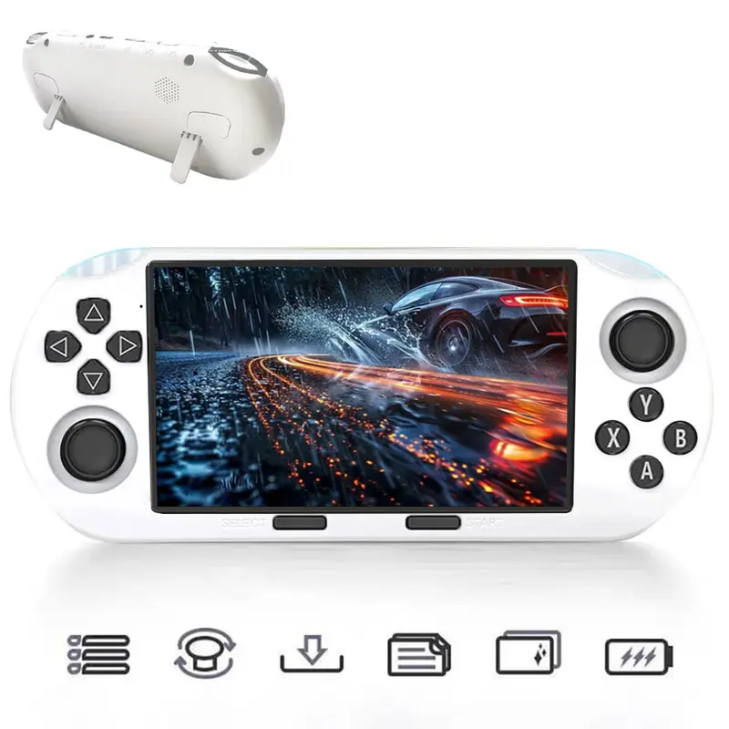 WUDS SF3000 Retro Wireless Handheld Games Console - 4.5in IPS Screen, ABS Portable Arcade Console, Vintage Gadgets Gift for Gamers