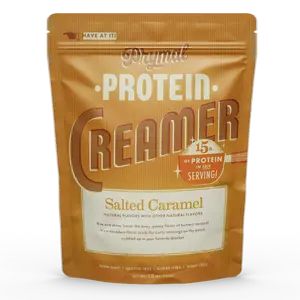 Prymal Salted Caramel Protein Collagen Creamer - Sugar-Free, Zero Grams of Sugar, Bone Broth Protein, 30 ct