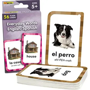 Everyday Words English/Spanish Flash Cards (EP62073)