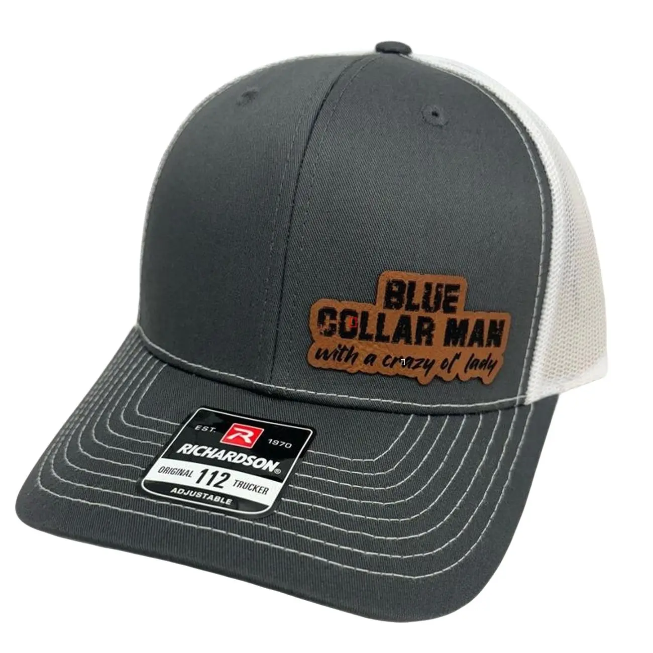 Blue Collar Man with A Crazy Lady Hat - Richardson112&Snapback Colorful