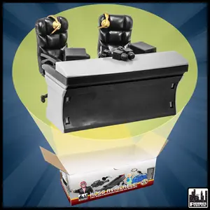 ULTIMATE Black Commentator Table Playset for WWE Wrestling Action Figures