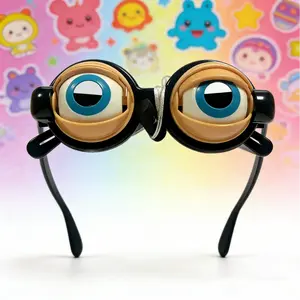 Novelty Funny Winking Eye Glasses (Random Color), Interactive Blinking Gag Gift for Selfies & Pranks, Funny Party Eyewear
