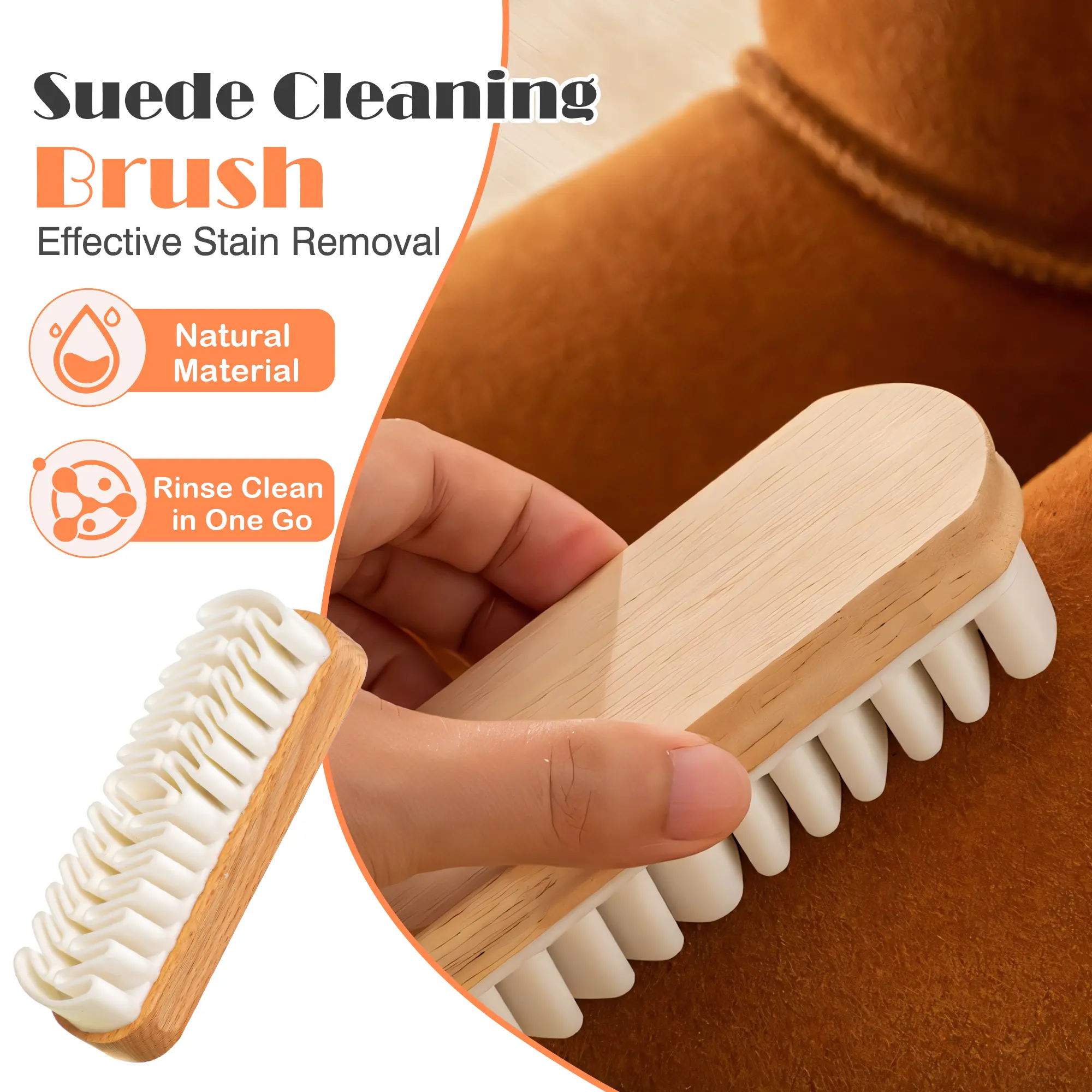 1 Count Suede Shoe Brush, Suitable for cleaning suede shoes and handbags