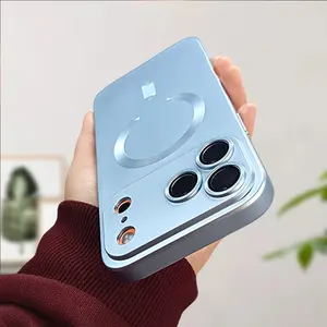 For Lens Protection Matte Antiskid Phone Cases For iPhone 17 16 15 14 13 12 11 X XS XR XS Max 7 8 SE2 SE3 7Plus 8Plus 16E Case Magnetic Cover