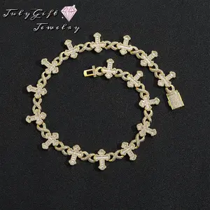 Infinity & Cross Jewelry Layered Hip Hop Look Necklace Gift for Him & Her
