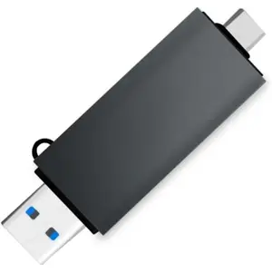 Card Reader 2-in-1 USB C/USB 3.2  SD and SD Memory Cards Reader Adapter with Dual USB Output. Compatible with  15 Pro Max, MacBook Pro, Chromebook, Galaxy - Ideal for Creatives