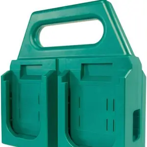 Portable Battery Holder Compatible For Makita 18V 4-Slot Compact Organizer For Easy Storage And Transport, Ideal For Jobsite And Tool Bag Us