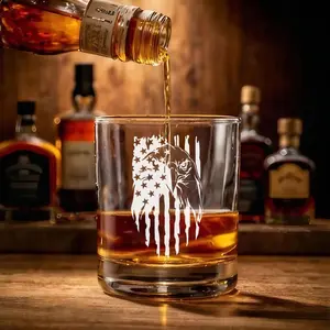 Torn for Freedom Personalized Whiskey Glass High quality laser engraved whiskey glasses, Personalize your handwriting Gifts for couples, Home Decor & Gifts, Funny gift for men and women, Drinkware, Halloween