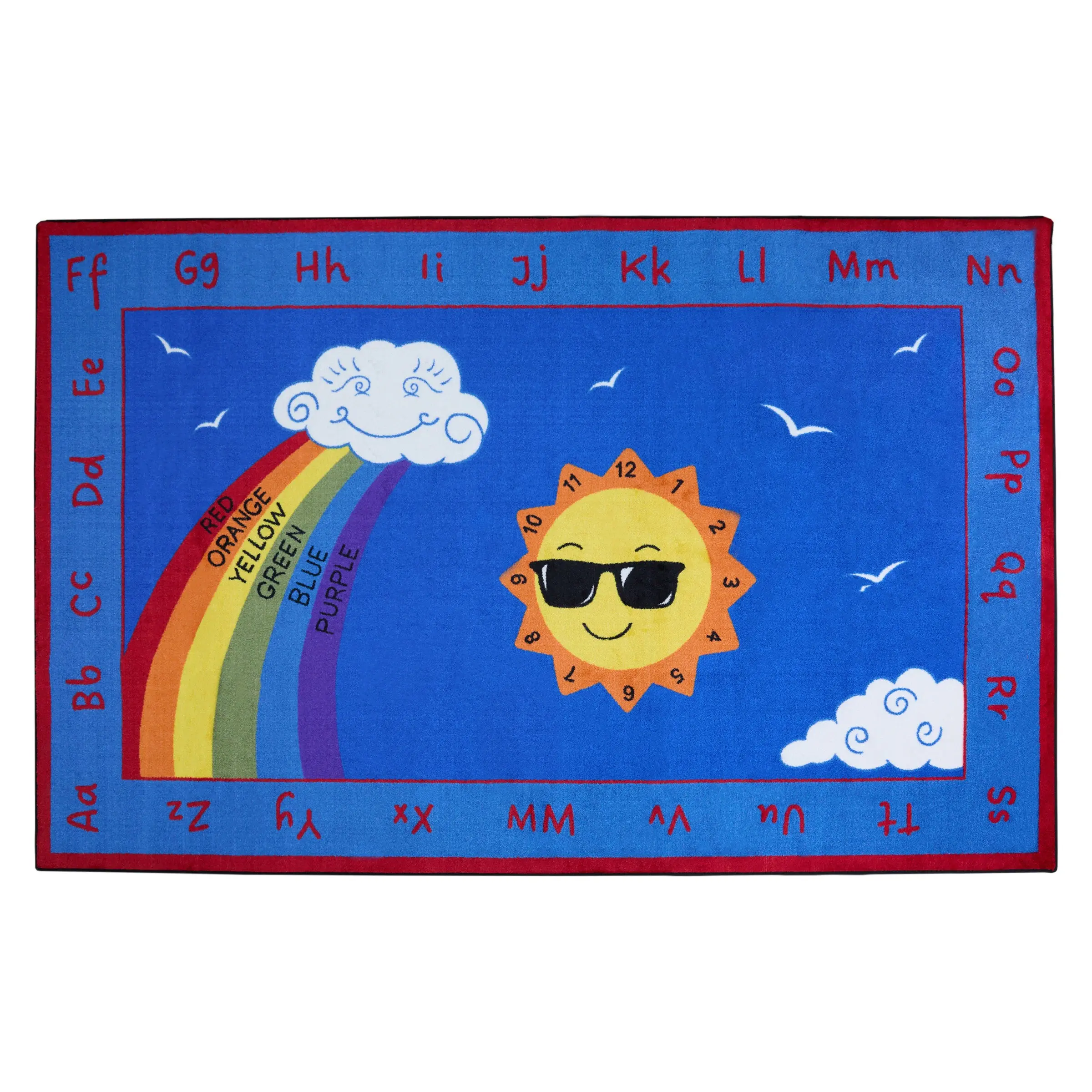 Shine Bright Learning Rainbow Rug