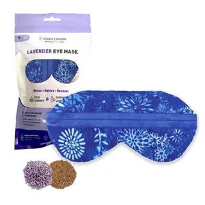 Lavender Eye Mask for Soothing Relaxation and Comfort Sleep - Nature Creation® Gift Pack Luxury