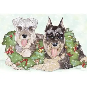Pipsqueak Productions  Holiday Boxed Cards- Schnauzer