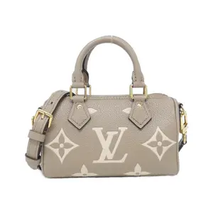 Pre-owned Louis Vuitton Calfskin Shoulder Bags Nano Speedy Monogram Empreinte Boston Bag