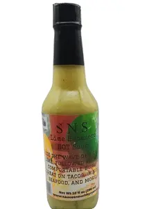 Lime Habanero Hot Sauce - Comfortable Burn Flavor - Great on Tacos, Wings, Seafood & More - 10 fl oz (283 mL) - Dip
