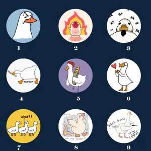 Silly Goose Pin Button – Funny Meme Lapel Badge