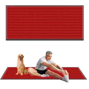 Full Body Red Light Therapy Mat, 71"x 31" Red Light Therapy Blanket Red Near Infrared 660nm 850nm Full Body Pad, 1280 LEDs Infrared Light Therapy for Body for Pain Relief, Improved Sleep