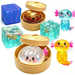 Squishy Fidgets, Colorful Stress Balls Party favors Fidget Sensory Toy Desk Toys for Kids Adults, Unique Favor Gift for Mum,Dad