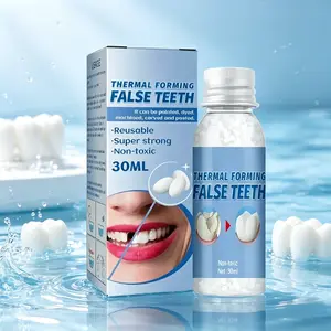 Thermal Forming False Teeth Material 30ml – Reusable, Moldable Denture Repair – Non-Toxic & Strong – Temporary Tooth Replacement Kit for Dental Care