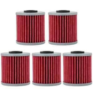 5pcs Hipa HF207 KN-207 Oil Filters For Kawasaki KX250F KX450F For Suzuki RMZ250 RMZ450 RMX450Z 16510-16H11-000