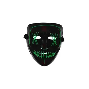 LED Purge Mask Black with Green X