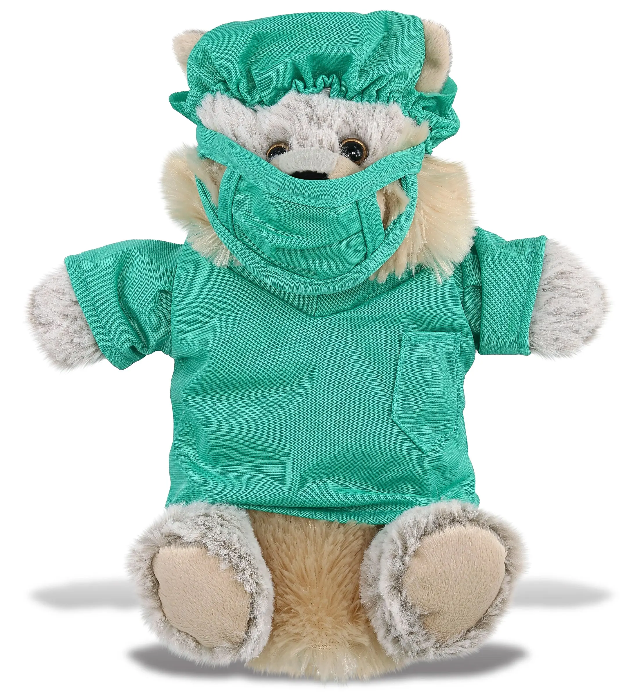 PLUSH DOCTOR - SUPER SOFT PLUSH HAND PUPPET - WOLF