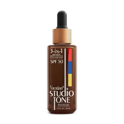 Studio Tone SPF 50 | Bronzing Sunscreen, Sunkissed Glow, Face Sunscreen, Makeup-Friendly, Non-Comedogenic, Broad Spectrum, Vegan
