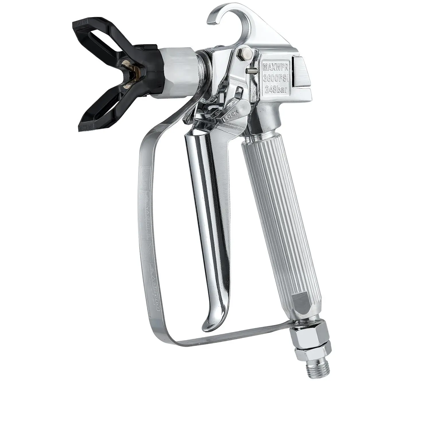 【summerfinds】VEVOR Airless Paint Spray Gun, 3600PSI High Pressure Airless Paint Sprayer Gun with 5 Tips, 211, 315, 417, 517, 623, Swivel Joint Airless Spray Gun Kit with Filters, Cleaning Needle and Brush