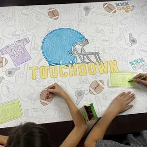 Football Table Size Coloring Sheet