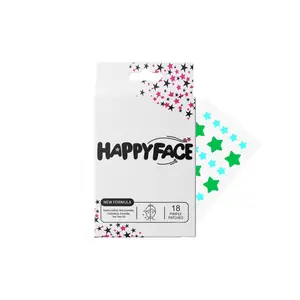 Electric Star Pimple Patches, Acne Spot Dots, Retro Party Pack 18 Count, Hydrocolloid, All Skin Types, Skincare, Hypoallergenic