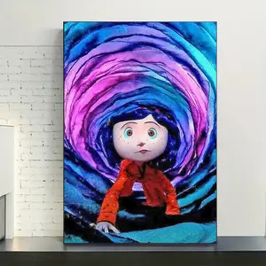 Cartoon Character Pattern Anime Design DIY Diamond Arts Colorful Painting Kit without Frame, DIY 5D Diamond Arts Painting Kit, Wall Art Decor for Home Living Room Bedroom