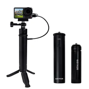 Dji Action 3/4 Charging Handle with 6000mah Battery, Portable Live Streaming Accessory, Compatible with Dji Action Camera, Photography Equipment