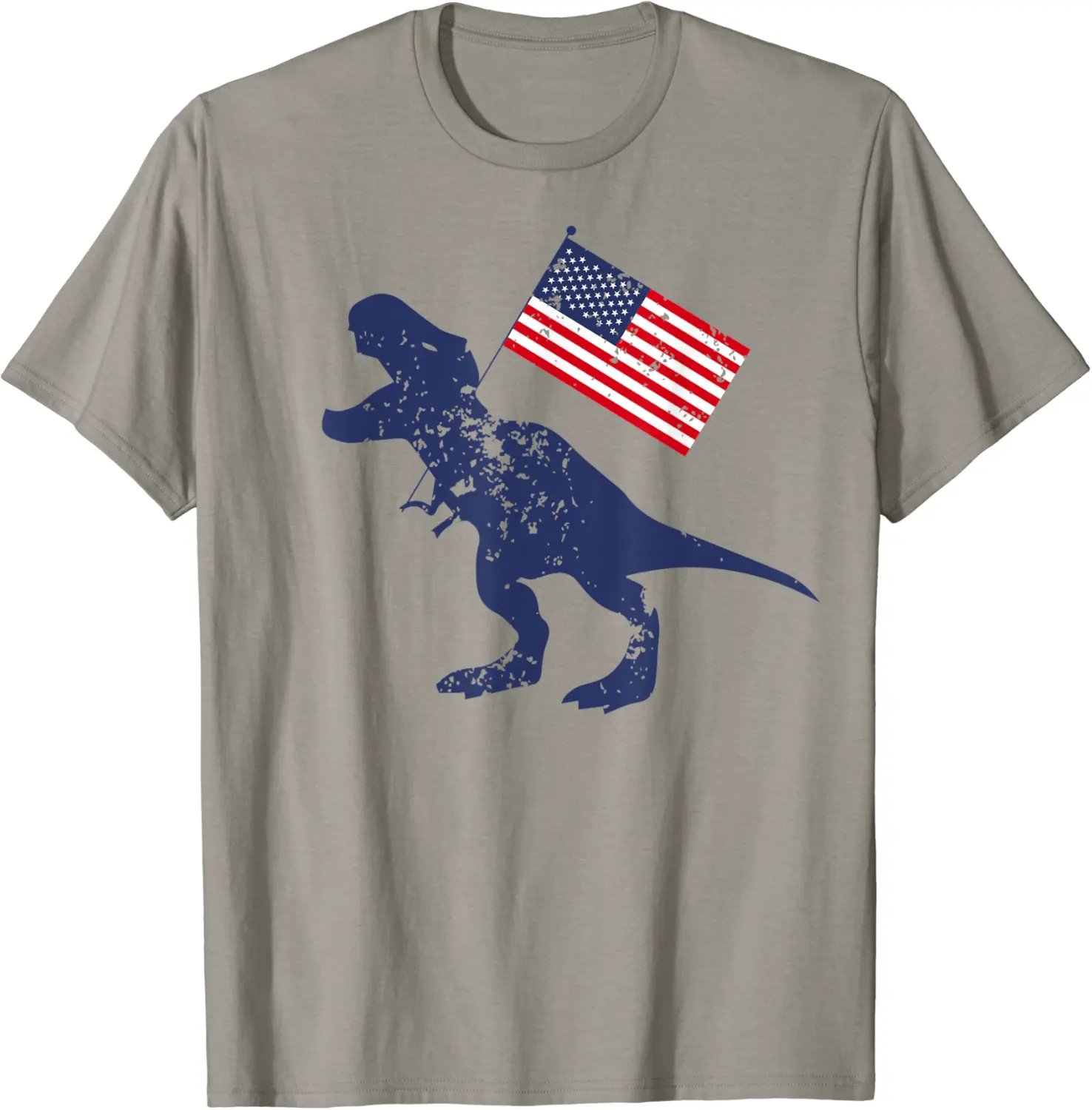 Awesome America Gift American Dino Flag July 4th USA Tee T-Shirt - Lydiagarcia Shop 84B07D42KZH8